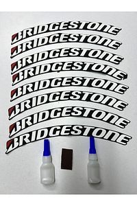 8 Adet Bridgestone Lastik Yazısı Motosiklet Ve Otomobil Lastik Yazısı Sticker + 2 Yapıştırıcı ürün fotoğrafı