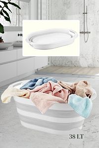 Vera Bath Katlanır Çamaşır Sepeti 38 Lt Çamaşır Selesi Fma07860 ürün fotoğrafı
