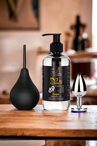 Premium Anal Set: A Plus Kayganlaştırıcı Jel 250 ml & Anal Plug & Anüs Temizleyici Vakum Pompası ürün fotoğrafı