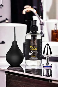 Premium Anal Set: A Plus Kayganlaştırıcı Jel 250 ml & Anal Plug & Anüs Temizleyici Vakum Pompası ürün fotoğrafı