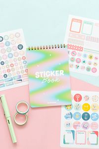 Sticker Book 828 Adet Renkli Etiket Defteri 6107SERI ürün fotoğrafı