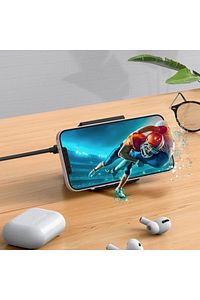 IPhone İçin 3 in 1 Kablosuz Şarj Manyetik Katlanabilir Şarj İstasyonu BEYAZ ürün fotoğrafı