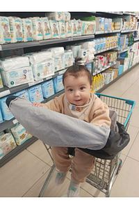 Bebekler Için Alışveriş Arabası Ve Mama Sandalyesi Hijyenik Örtüsü ürün fotoğrafı