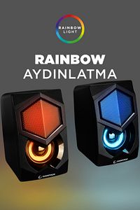 Rms-n29 2.0 6w Usb Gaming Speaker Hoparlör Oyuncu Speaker Pc-ps4-notebook-nintendo-x-box ürün fotoğrafı