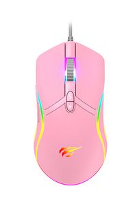 Gkcx MS1026 RGB Uyumlu Pembe Gaming Oyuncu Mouse 6400DPI New Desng 1017785 ürün fotoğrafı