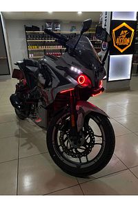 Pulsar Rs200 Motosiklet Uyumlu - Far Üstü Kırmızı Neon Angel ürün fotoğrafı