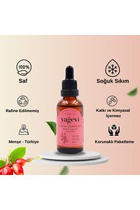 Kuşburnu Çekirdeği Yağı 50 ml - Saf Soğuk Sıkım Kuşburnu Çekirdeği Yağı ürün fotoğrafı