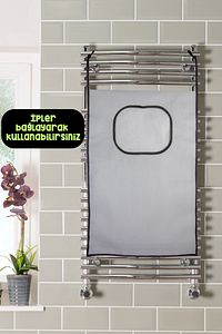 Kapı Arkası Fermuarlı Kirli Çamaşır Sepeti Dolap İçi Çamaşır Sepeti Düzenleyici Organizer ürün fotoğrafı
