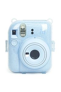 Instax mini 12 Mavi Fotoğraf Makinesi-10'lu Film-Kıskaçlı Stand-PVC Albüm ve Simli Pleksi Kılıf Seti ürün fotoğrafı