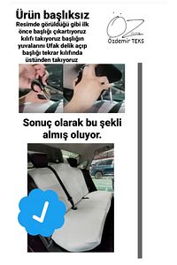 Penye Oto Koltuk Kılıfı Her Arabaya Uyumlu Ön Arka Set Logosuz ürün fotoğrafı