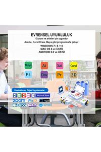S640 6" 8192 Levels 5080lpı Grafik Tablet+kalem ürün fotoğrafı