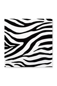 33x33 Cm Zebra Desenli 20'li Kare Beyaz Renkli Kağıt Peçete ürün fotoğrafı