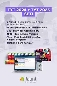 Yks 2024 Tyt Dijital Yks 2025 Tyt (38 KİTAP MOBİL WEB) Yapay Zekalı, Üniversiteye Hazırlık Seti ürün fotoğrafı