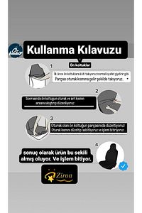 Penye Oto Koltuk Kılıfı Her Arabaya Uyumlu Ön Arka Set Logosuz ürün fotoğrafı