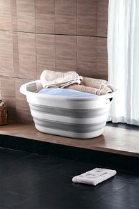 Vera Bath Katlanır Çamaşır Sepeti Magic Akordeon Katlanır Çamaşır Selesi ürün fotoğrafı