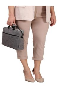Unisex West Serisi 15.6" Inç Gri Evrak Bilgisayar Notebook Laptop Çantası ürün fotoğrafı