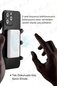 Magsafe Battery Pack Powerbank Iphone Uyumlu Kablosuz Taşınabilir Magsafe Şarj Aleti Şarj Cihazı ürün fotoğrafı