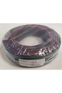 Elektrik Tesisat Kordon Hoparlör Kablosu 2x0.75mm 25 Metre Siyah ürün fotoğrafı