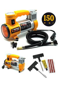 12 V Araba Oto Araç Lastik Şişirme Pompası 150 Psi Metal Gövde Kompresör Lastik Tamir ürün fotoğrafı