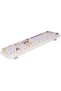 KM-6284 WHISKER Renkli Tuşlu Bej Kablosuz Q Klavye + Mouse Set ürün fotoğrafı