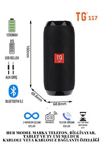 T&G Ses Bombası Bluetooth Hoparlör Kablosuz Taşınabilir ürün fotoğrafı