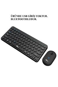 MK-117 Bluetoothlu Kablosuz Klavye Mouse Seti Türkçe Q Klavye Sessiz ürün fotoğrafı
