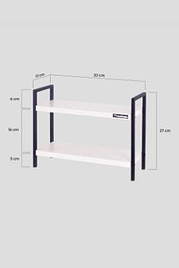 Metal Masa Tezgah Üstü Düzenleyici Organizer Banyo Mutfak Rafı Kitaplık Baharatlık ürün fotoğrafı