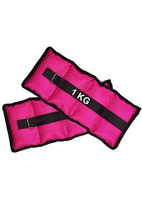 El Ve Ayak Bilek Ağırlığı 2x1 Kg Kum Torbası Korsesi Ağırlık Kas Güçlendirmek Pilates 1kg Pembe Set ürün fotoğrafı