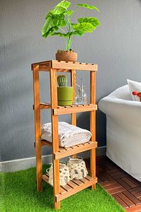 Ahşap Banyo Düzenleyici Masif Banyo Mutfak Rafı Havluluk Mob103102 ürün fotoğrafı