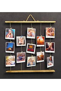 Mandallı Işıklı İpli Fotoğraf Çerçeve Askılık Notluk Anı Çerçevesi ürün fotoğrafı