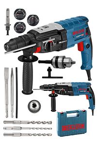 Alman 3000 Watt Kırıcı Delici Sjs Metal Dişli Şanzuman Hilti Darbeli Matkap ve 5 Uç 2-2mm Gri ürün fotoğrafı