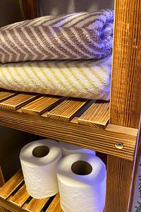 Ahşap Banyo Düzenleyici Masif Banyo Mutfak Rafı Havluluk Mob103102 ürün fotoğrafı