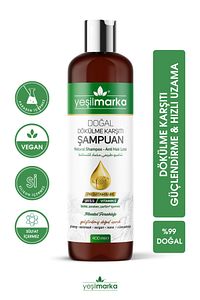 Doğal Dökülme Karşıtı Şampuan- Organik Içerikli- Vegan- Sülfatsız- Silikonsuz- Parabensiz ürün fotoğrafı