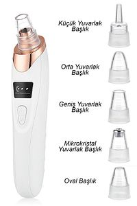 Dijital Göstergeli 5 Başlıklı Cilt Temizleme Vakum Aleti Gold Detaylı Multifunctional Cleanin ürün fotoğrafı