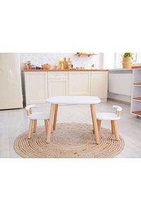Çocuk Odası masa sandalye seti, Montessori çocuk aktivite masası, Hediye ürün fotoğrafı