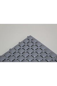 Gri, Ortopedik Plastik Yer Karosu Zemin Döşemesi Yer Izgarası 33x33cm 1 M2 (9 ADET) ürün fotoğrafı