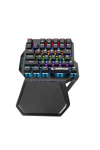 Kb-r77 Blue Switch Usb Rainbow Backlight Mekanik 36 Tuşlu Mini Gaming Oyuncu Klavyesi ürün fotoğrafı
