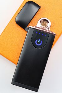 Rose Gold Detaylı USB Şarjlı Dokunmatik Elektronik Çakmak ürün fotoğrafı
