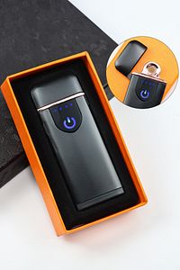 Rose Gold Detaylı USB Şarjlı Dokunmatik Elektronik Çakmak ürün fotoğrafı