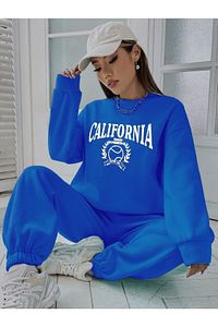 California Tennis Tasarım Baskılı Oversize Eşofman Takımı ürün fotoğrafı