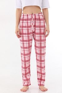 Ekose Baskılı Pamuklu Unisex Relaxed Kalıp Pijama ürün fotoğrafı