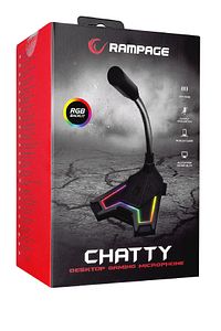 Sn-rmx2 Chatty Siyah Usb Rgb Ledli Gaming Oyuncu Masaüstü Mikrofon ürün fotoğrafı