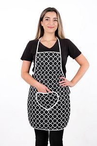 Trendy 3lü Set Su Geçirmez Mutfak Önlüğü Çeyiz Seti Isıya Dayanıklı Fırın Eldiveni Ve Tutacak Takımı ürün fotoğrafı