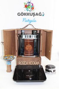 İce City Rosida Hookah Masa Üstü İthal Nargile (Efsane Duman Performansı) ürün fotoğrafı