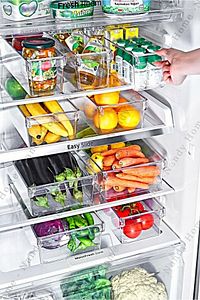 Maxi Tall Clear Buzdolabı & Dolap Içi Düzenleyici Organizer 3 Adet ürün fotoğrafı