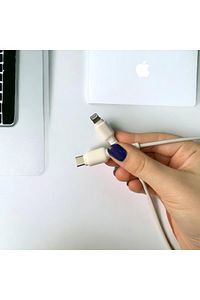 Ikili Kablo Koruyucu Iphone 11 12 13 14 Pro Pro Max 7 8 Se X Xs Max Xr ürün fotoğrafı