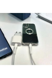 Ikili Kablo Koruyucu Iphone 11 12 13 14 Pro Pro Max 7 8 Se X Xs Max Xr ürün fotoğrafı