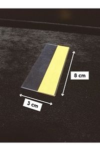 50 ad PVC Etiketlik Yapışkanlı 8x3 cm Raf Etiket Cebi Yapışkanlı Şeffaf Ürün Etiketliği İsimlik ürün fotoğrafı