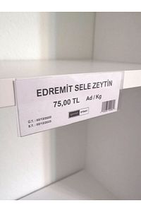 50 ad PVC Etiketlik Yapışkanlı 8x3 cm Raf Etiket Cebi Yapışkanlı Şeffaf Ürün Etiketliği İsimlik ürün fotoğrafı