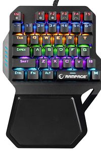 Kb-r77 Blue Switch Usb Rainbow Backlight Mekanik 36 Tuşlu Mini Gaming Oyuncu Klavyesi ürün fotoğrafı